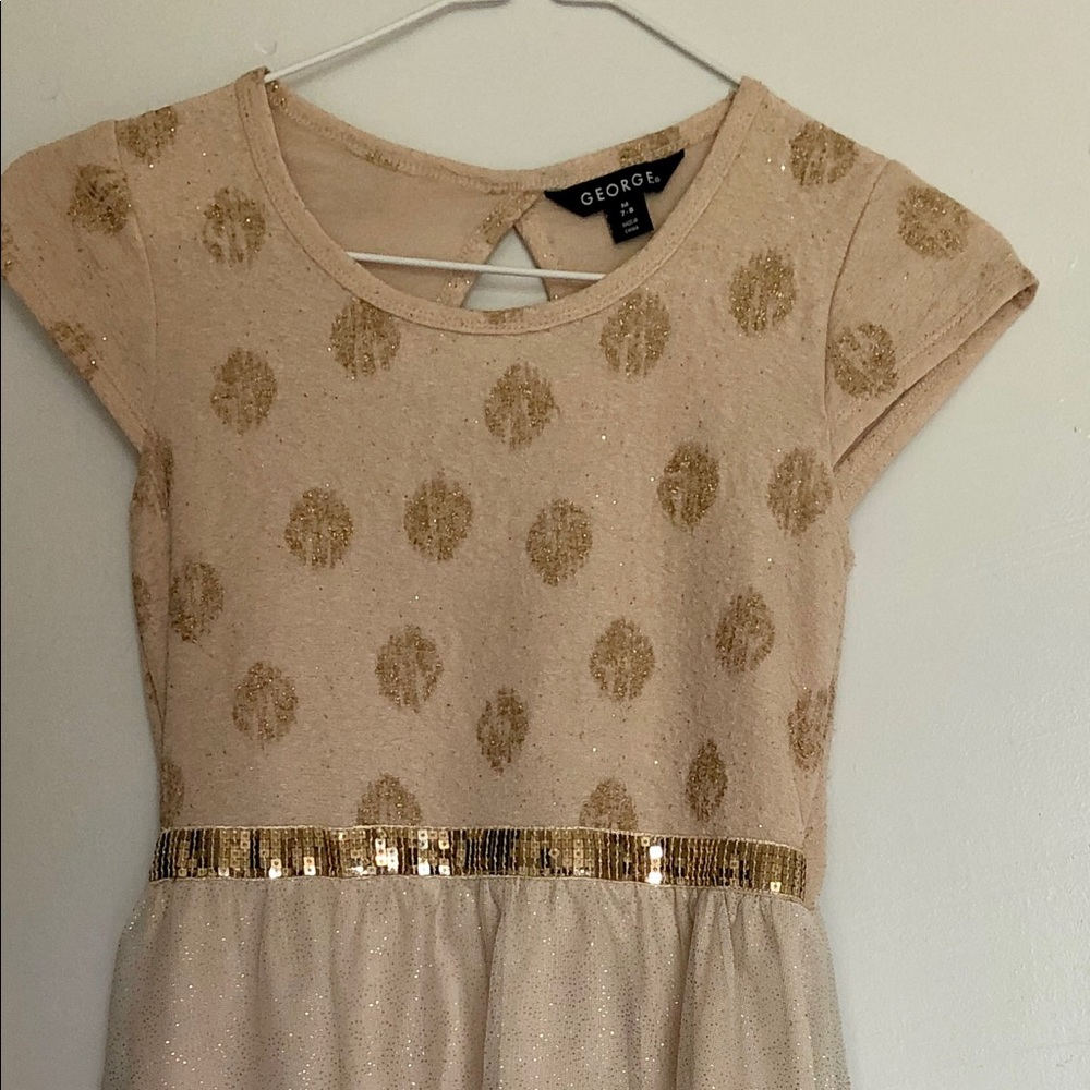Gold glitter dress